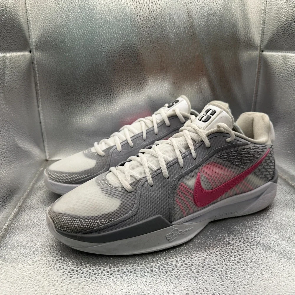 Size 10.5 Nike Sabrina 2 Flowers White-Cement Womens Athletic Shoes FQ2174-100‎